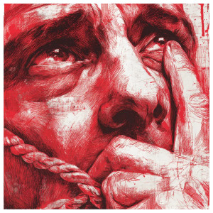 Crying Man Noose Vinyl Car Decal Sticker – Waterproof & UV-Resistant 3.4133333333333336"