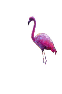 Monet'S Flamingo Vinyl Car Decal Sticker – Waterproof & UV-Resistant 4.4
