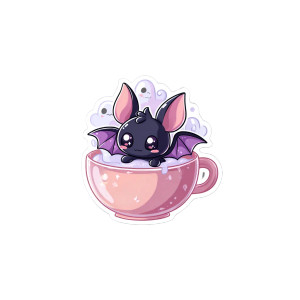 Kawaii Bat Teacup Vinyl Car Decal Sticker – Waterproof & UV-Resistant 6.826666666666667" Kawaii Bat Teacup Vinyl Car Decal Sticker – Waterproof & UV-Resistant 6.826666666666667"