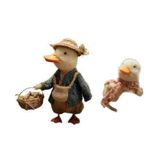 Duck Miniature Scene Vinyl Car Decal Sticker – Waterproof & UV-Resistant 3.4133333333333336"