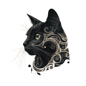 Tribal Cat Tattoo Vinyl Car Decal Sticker – Waterproof & UV-Resistant 3.4133333333333336" Tribal Cat Tattoo Vinyl Car Decal Sticker – Waterproof & UV-Resistant 3.4133333333333336"