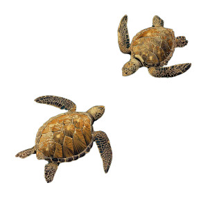 Floating Sea Turtles Vinyl Car Decal Sticker – Waterproof & UV-Resistant 6.826666666666667"