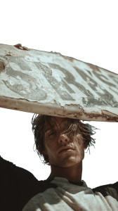 Retro Surfer Poster Vinyl Car Decal Sticker – Waterproof & UV-Resistant 4.8533333333333335"