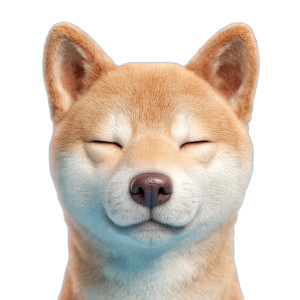 Shiba Inu Portrait V4 Vinyl Car Decal Sticker – Waterproof & UV-Resistant 6.826666666666667"