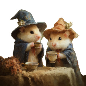 Wizard Dormice Tea Vinyl Car Decal Sticker – Waterproof & UV-Resistant 3.4133333333333336"