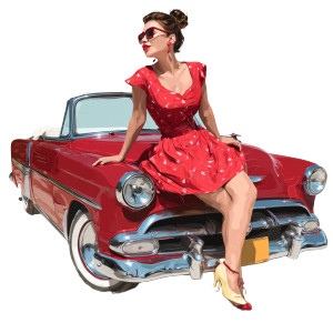 Vintage Pin-Up Girl V19 Vinyl Car Decal Sticker – Waterproof & UV-Resistant 3.4133333333333336" Vintage Pin-Up Girl V19 Vinyl Car Decal Sticker – Waterproof & UV-Resistant 3.4133333333333336"