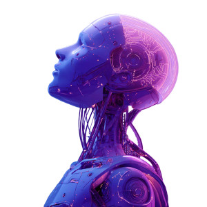 Ai Branding Robot Vinyl Car Decal Sticker – Waterproof & UV-Resistant 3.4133333333333336"