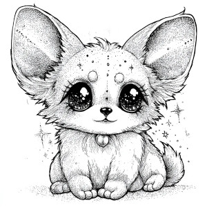Kawaii Ghibli Puppy Vinyl Car Decal Sticker – Waterproof & UV-Resistant 3.4133333333333336"