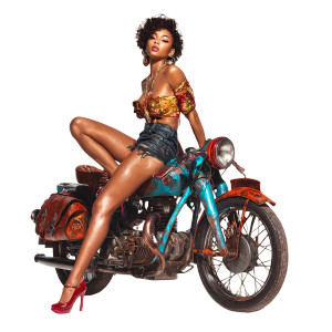 Retro Motorcycle Beauty Vinyl Car Decal Sticker – Waterproof & UV-Resistant 3.4133333333333336" Retro Motorcycle Beauty Vinyl Car Decal Sticker – Waterproof & UV-Resistant 3.4133333333333336"