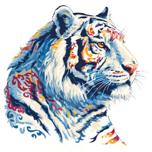 Majestic Tiger Design Vinyl Car Decal Sticker – Waterproof & UV-Resistant 3.4133333333333336" Majestic Tiger Design Vinyl Car Decal Sticker – Waterproof & UV-Resistant 3.4133333333333336"