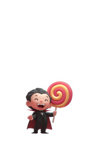 Vampire Child Lollipop Vinyl Car Decal Sticker – Waterproof & UV-Resistant 4.8533333333333335"