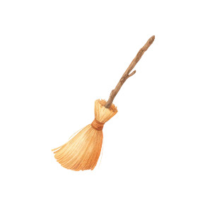 Witch'S Broom Vinyl Car Decal Sticker – Waterproof & UV-Resistant 6.826666666666667"