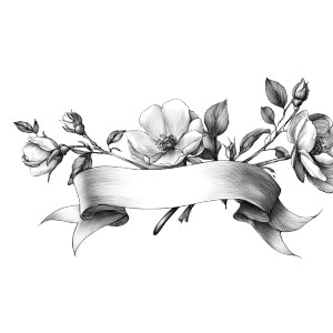 Ribbon Banner Drawing Vinyl Car Decal Sticker – Waterproof & UV-Resistant 3.4133333333333336"