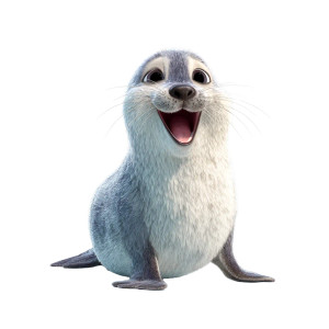 Happy Cartoon Seal Vinyl Car Decal Sticker – Waterproof & UV-Resistant 3.4133333333333336" Happy Cartoon Seal Vinyl Car Decal Sticker – Waterproof & UV-Resistant 3.4133333333333336"