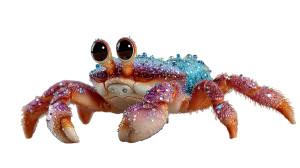 Glamorous Sparkling Crab Vinyl Car Decal Sticker – Waterproof & UV-Resistant 5.4