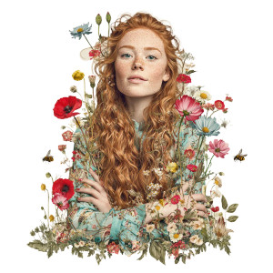 Floral Portrait Woman V4 Vinyl Car Decal Sticker – Waterproof & UV-Resistant 6.826666666666667" Floral Portrait Woman V4 Vinyl Car Decal Sticker – Waterproof & UV-Resistant 6.826666666666667"