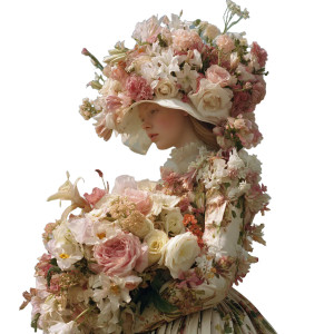 Flower Girl V3 Vinyl Car Decal Sticker – Waterproof & UV-Resistant 6.826666666666667"