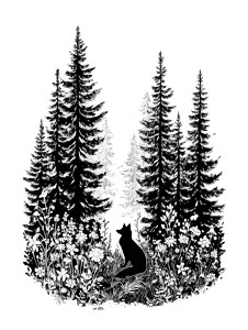 Skeletal Fox Print Vinyl Car Decal Sticker – Waterproof & UV-Resistant 4.1066666666666665"