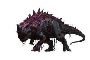 Corrupted T-Rex Vinyl Car Decal Sticker – Waterproof & UV-Resistant 2.986666666666667"