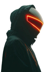 Cyberpunk Tactical Figure Vinyl Car Decal Sticker – Waterproof & UV-Resistant 8.96"
