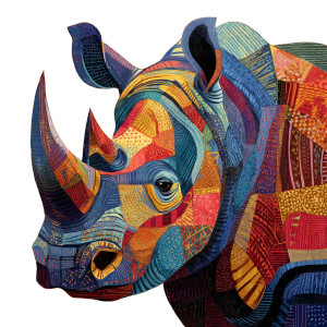 African Animals Painting Vinyl Car Decal Sticker – Waterproof & UV-Resistant 6.826666666666667"