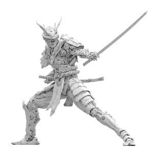 Cyberpunk Samurai Hero V2 Vinyl Car Decal Sticker – Waterproof & UV-Resistant 6.826666666666667"