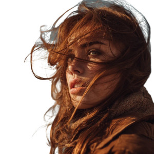 Windblown Beauty Vinyl Car Decal Sticker – Waterproof & UV-Resistant 6.826666666666667" Windblown Beauty Vinyl Car Decal Sticker – Waterproof & UV-Resistant 6.826666666666667"