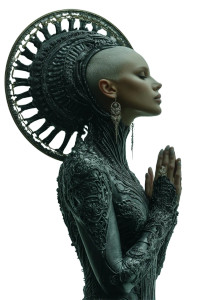 Biomechanical Symbiosis Vinyl Car Decal Sticker – Waterproof & UV-Resistant 8.96"