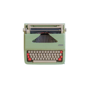 Mint Typewriter Shot Vinyl Car Decal Sticker – Waterproof & UV-Resistant 6.826666666666667"