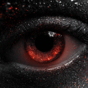 Glowing Eye Background Vinyl Car Decal Sticker – Waterproof & UV-Resistant 3.4133333333333336"