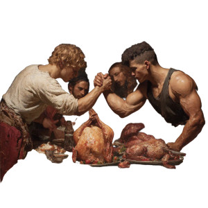 Arm Wrestling Youths Vinyl Car Decal Sticker – Waterproof & UV-Resistant 3.4133333333333336"