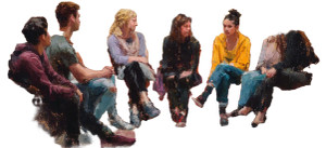 Conversation Painting Vinyl Car Decal Sticker – Waterproof & UV-Resistant 2.453333333333333"