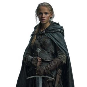 Fantasy Warrior Woman V50 Vinyl Car Decal Sticker – Waterproof & UV-Resistant 3.4133333333333336"