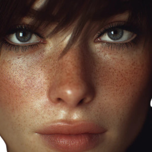 Valley Girl Portrait Vinyl Car Decal Sticker – Waterproof & UV-Resistant 3.4133333333333336"