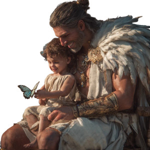 Greek God With Child Vinyl Car Decal Sticker – Waterproof & UV-Resistant 3.4133333333333336" Greek God With Child Vinyl Car Decal Sticker – Waterproof & UV-Resistant 3.4133333333333336"