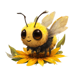 Baby Bumble Bee Vinyl Car Decal Sticker – Waterproof & UV-Resistant 3.4133333333333336"