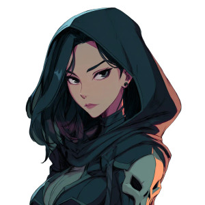 Soulful Reaper Vtuber Vinyl Car Decal Sticker – Waterproof & UV-Resistant 3.4133333333333336"