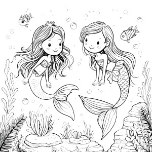 Whimsical Mermaid Duo Vinyl Car Decal Sticker – Waterproof & UV-Resistant 6.826666666666667" Whimsical Mermaid Duo Vinyl Car Decal Sticker – Waterproof & UV-Resistant 6.826666666666667"