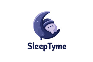 Sleepytime Moon Vinyl Car Decal Sticker – Waterproof & UV-Resistant 5.97333333333333