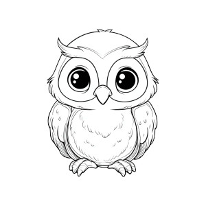 Baby Owl Coloring Vinyl Car Decal Sticker – Waterproof & UV-Resistant 3.4133333333333336" Baby Owl Coloring Vinyl Car Decal Sticker – Waterproof & UV-Resistant 3.4133333333333336"