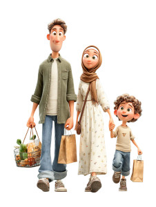 Arab Family Shopping Vinyl Car Decal Sticker – Waterproof & UV-Resistant 8.213333333333333" Arab Family Shopping Vinyl Car Decal Sticker – Waterproof & UV-Resistant 8.213333333333333"