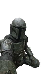 Muddy Mandalorian Selfie Vinyl Car Decal Sticker – Waterproof & UV-Resistant 4.8533333333333335"