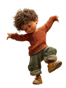 Dancing Cute Boy Vinyl Car Decal Sticker – Waterproof & UV-Resistant 4.1066666666666665"