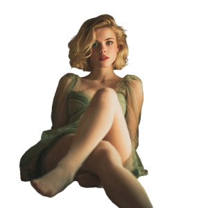 Elegant Blonde Model V14 Vinyl Car Decal Sticker – Waterproof & UV-Resistant 3.4133333333333336"