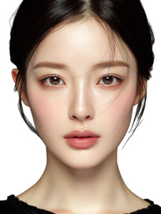 Korean Woman Portrait V99 Vinyl Car Decal Sticker – Waterproof & UV-Resistant 8.213333333333333"
