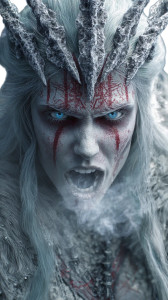 Frost Demon Queen Vinyl Car Decal Sticker – Waterproof & UV-Resistant 9.706666666666667"