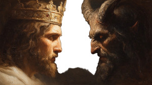 Divine Confrontation V8 Vinyl Car Decal Sticker – Waterproof & UV-Resistant 2.72"