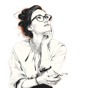 Thoughtful Businesswoman V2 Vinyl Car Decal Sticker – Waterproof & UV-Resistant 3.4133333333333336" Thoughtful Businesswoman V2 Vinyl Car Decal Sticker – Waterproof & UV-Resistant 3.4133333333333336"