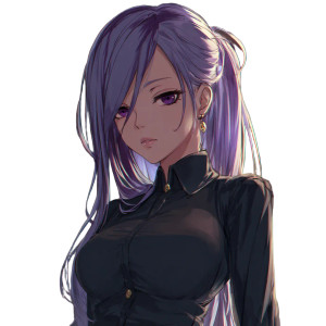 Dominant Anime Girl V3 Vinyl Car Decal Sticker – Waterproof & UV-Resistant 3.4133333333333336"