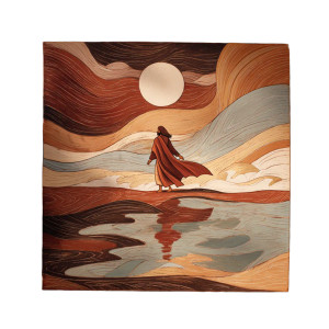 Jesus On Water V6 Vinyl Car Decal Sticker – Waterproof & UV-Resistant 3.4133333333333336"